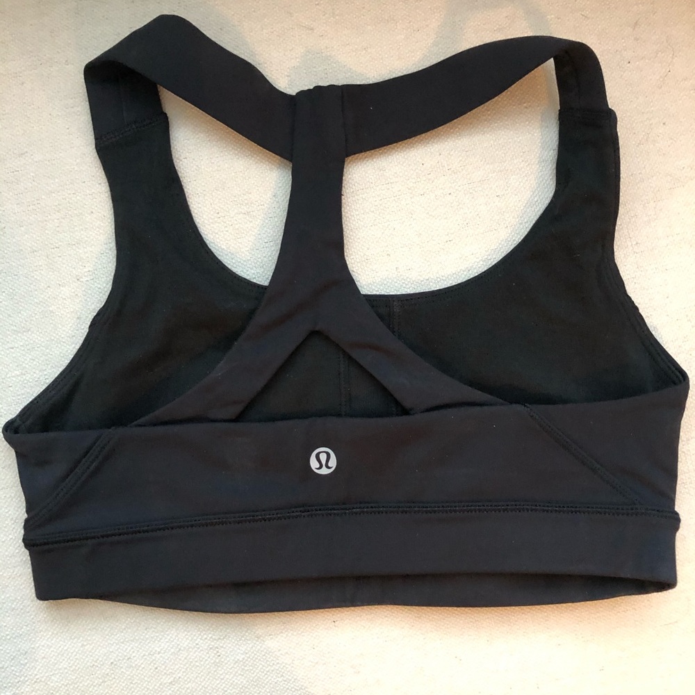 Lululemon Black Sports Bra Size 4